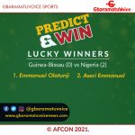GUINEA-BISSAU 0-2 NIGERIA: List of winners in GbaramatuVoice predict and win competition