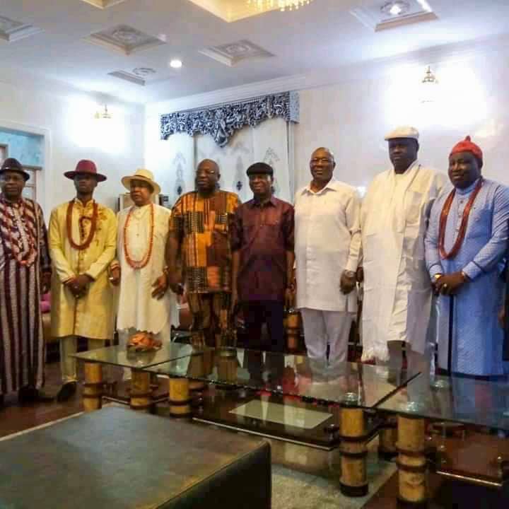 Delta 2023: Three Ijaw governorship aspirants hold closed-door meeting with traditional rulers