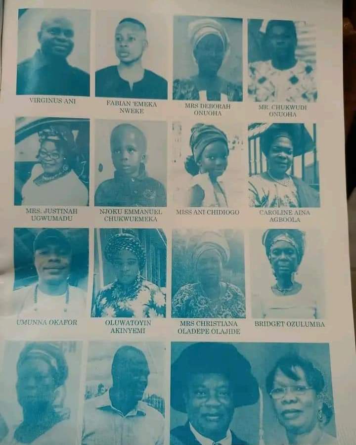 Full list: Names of victims of Owo Catholic Church massacre