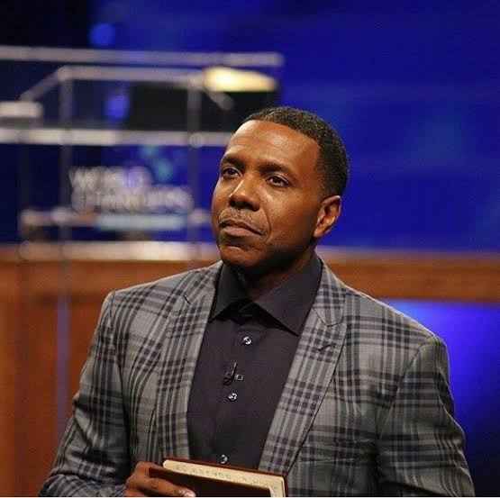 American pastor, Creflo Dollar, speaks about 'Tithing and paying of tithe not being Biblical' during church program