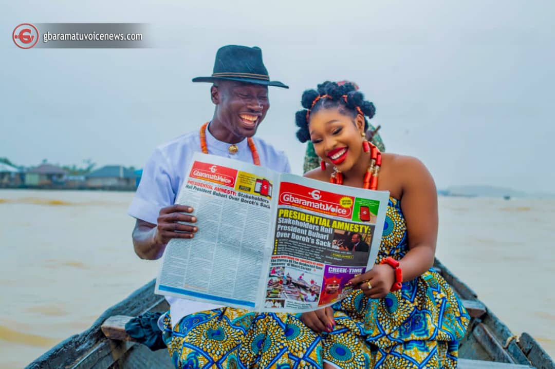 GbaramatuVoice Managing Editor, Asiayei Enaibo, sets to wed …releases captivating pre-wedding pictures
