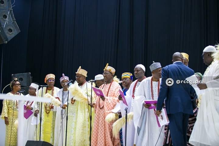 PICTORIAL: Ovie of Idjerhe, Oni of Ife, other Kings attend RCCG's royal fathers' convention