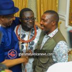 (PHOTOS) Festus Keyamo, Ayiri Emami finally meet with Tompolo in Oporoza, Gbaramatu kingdom 