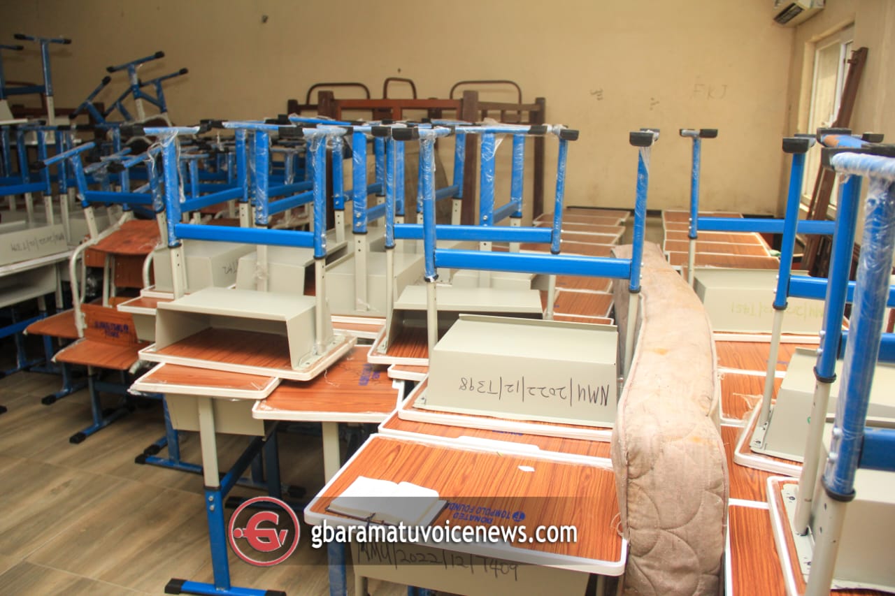 Tompolo Foundation donates N30m furnitures to Nigeria Maritime University in Okerenkoko