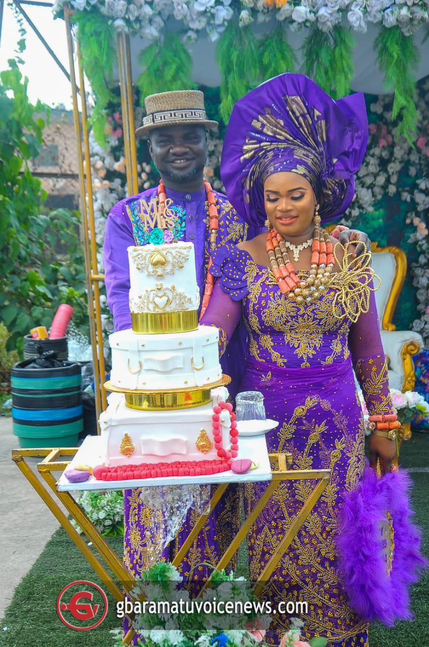 When popular Niger Delta comedian, MC Abioka, got married to heartthrob in grand style (PHOTOS)