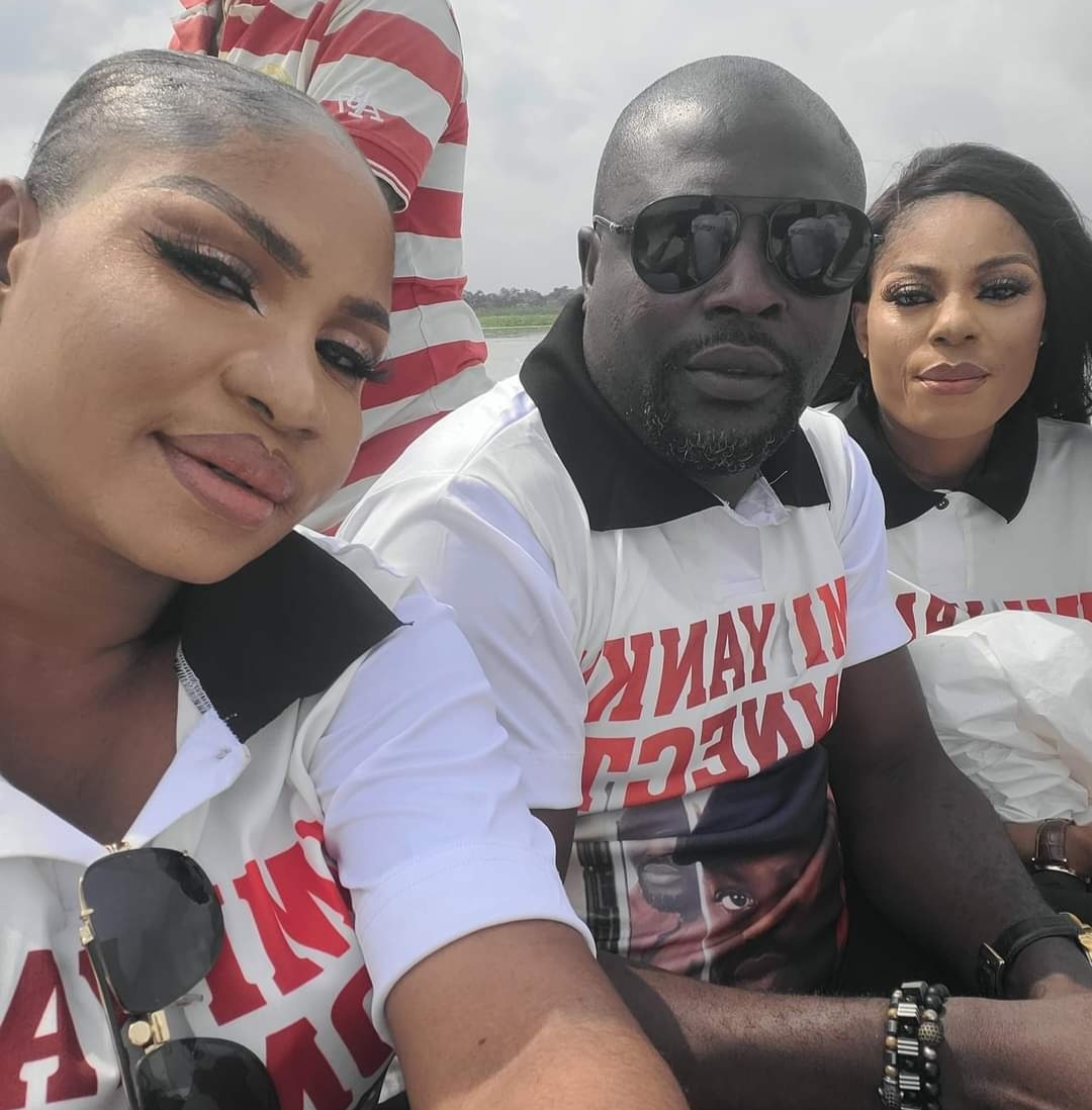 PICTORIAL: Warri-based controversial socialite, Celebrity Timi Yanky, shows off his two wives