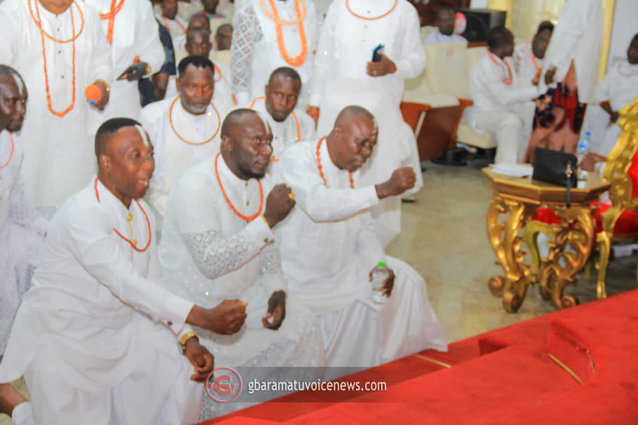 Pere of Gbaramatu installs Michael Johnny, 9 others as new chiefs