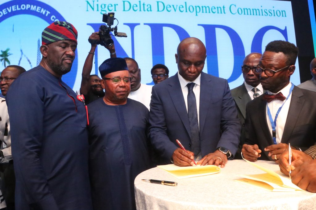 NDDC, US firm signs MoU to connect all Niger Delta states by rail
