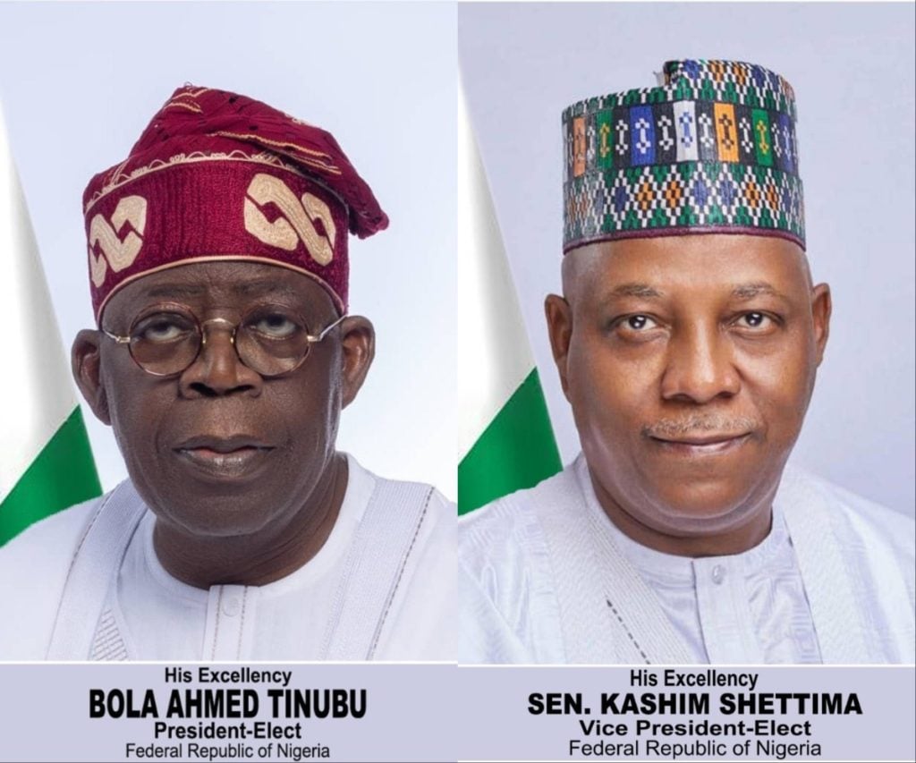 MAY 29 TRANSITION: Official portraits of Tinubu and Shettima released