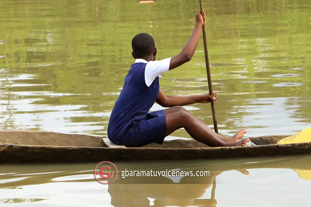 PHOTO STORY: How children paddled their way to school in the creeks of Niger Delta