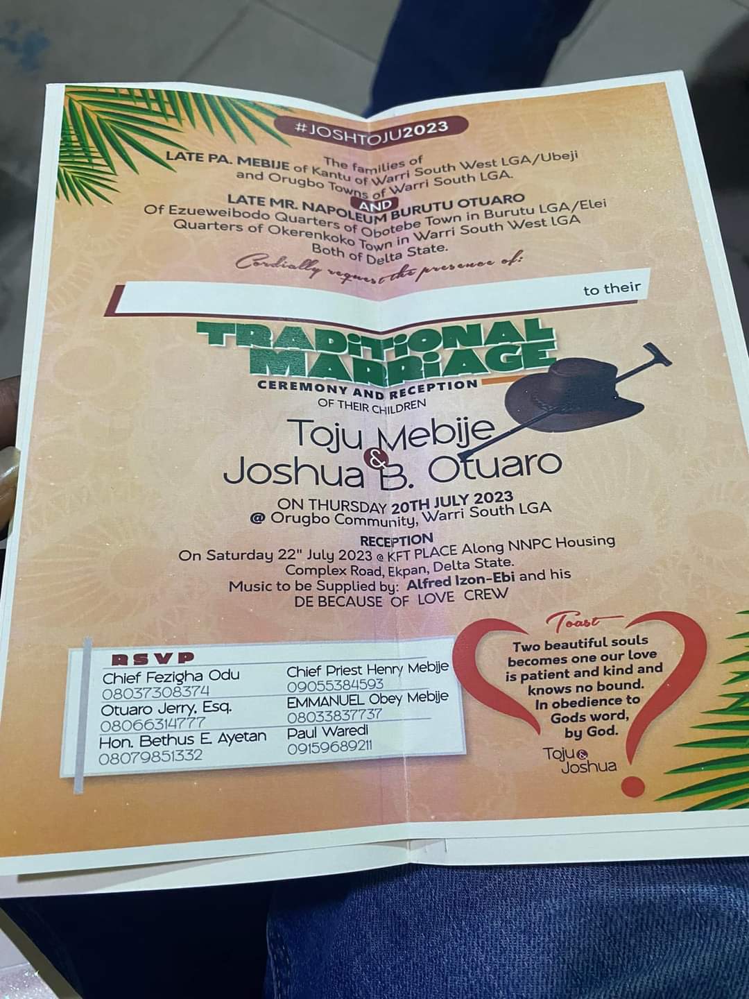 IJAW MEETS ITSEKIRI: Otuaro sets to marry Itsekiri bride this weekend | SEE PHOTOS