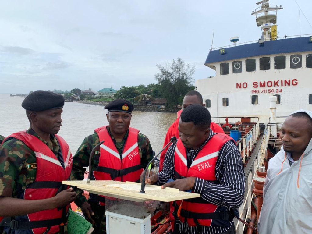 The Nigerian Navy, Forward Operating Base (FOB) Formoso, on Friday, handed over a merchant tanker vessel, MV TIS IV and Barge Podium to its owners after the vessels were arrested for allegedly engaging in crude oil theft and illegal bunkering among other crimes. The vessels which were two and six years respectively were released following the directive of the Naval Headquarters, in compliance with a court order. The handing was held at a brief ceremony at the Forward Operating Base, Egwema, Brass and was performed by the Commanding Officer, Capt. Murtala Aminu Rogo, represented by the Executive Officer, FOB, Commander Dantani Ishiaku Bukar. Speaking on the circumstances that led to the arrest of the vessels, he recalled that MV TIS IV was arrested on 5 December 2021 at a creek within Akassa River, in Bayelsa while Barge Podium was arrested on 15 May 2017 around the Alaki area of Rivers State. He said that the MV TIS IV, had a total of 17 crews onboard and it was loaded with about 700,000 litres of substance suspected to be illegally sourced crude oil. According to him, the vessel with her crew was handed over to the Economic and Financial Crime Commission for prosecution after being found guilty and sentenced by Federal High Court Port-Harcourt. The Commander said FOB Formoso will continue to sustain the strategic directive of the Chief of Naval Staff (CNS) Vice Adm. Emmanuel Ikechukwu Ogalla in the fight against illegal bunkering in the maritime domain. He said that the Nigerian Navy was determined to ensure that the maritime domain remains secured and safe for all legitimate businesses to thrive towards the fulfilment of national security objectives. He said “Ruling was also given by the court that the content of the vessel be forfeited to the federal government, which has been evacuated by the EFCC on 23 February 2023. “Furthermore, the court ordered that the vessels be released to the owners on bond. FOB Formoso was directed by the Naval Headquarters to hand over the vessel to the owner in the presence of the EFCC representatives.